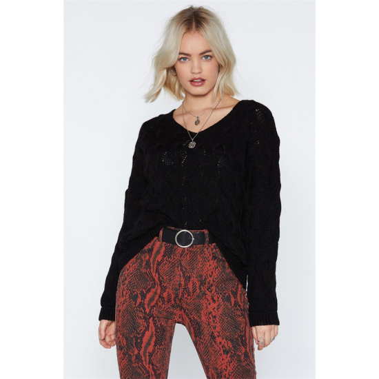 Kadın Kırmızı Degaje Yaka Triko Elbise AG3017