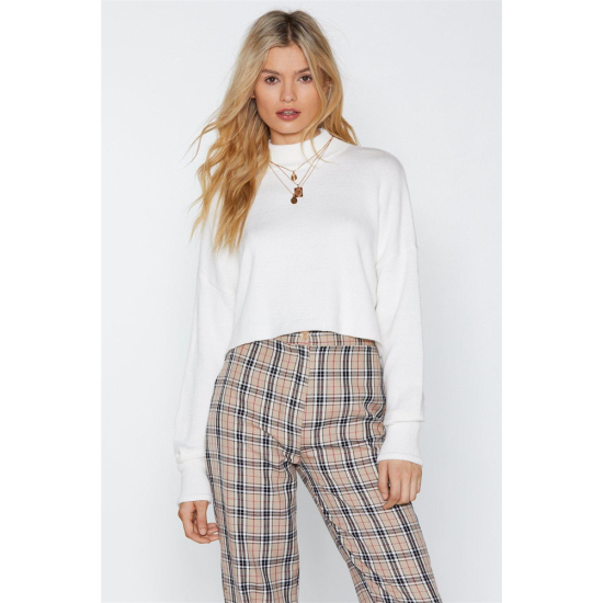 Kadın Kırmızı Degaje Yaka Triko Elbise AG3017